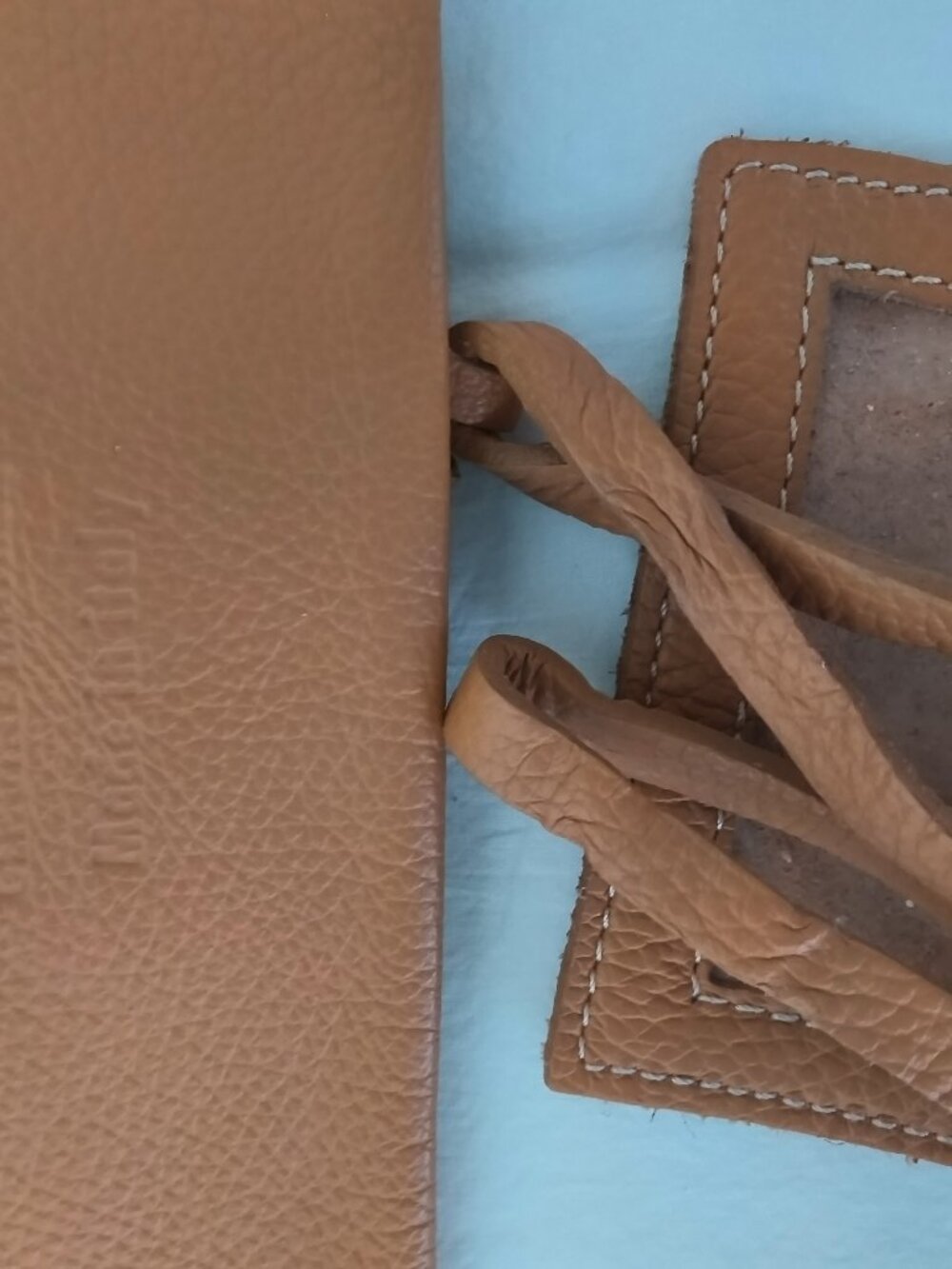 brown leather tote bag, made in Italy - Picture 7 of 7
